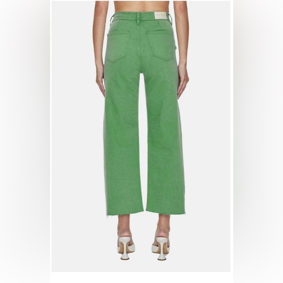PISTOLA women's penny crop high rise wide leg jeans in avocado 27 - Picture 2 of 6
